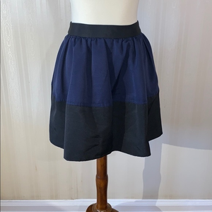 Express blue black circle skirt‎ size 4
